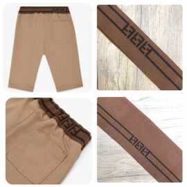 厂家直批罗纹针织字母提花对折腰头12cm高弹服装裤腰带可订LOGO