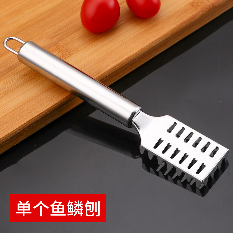 304 acero inoxidable comercial para raspar escamas de pescado cepillo casero para matar peces excavar muñales