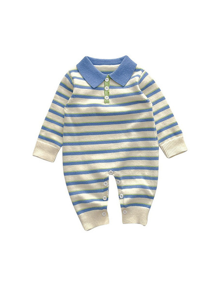 Children's knitted spring bodysuit