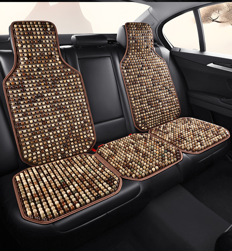 Bodhi Seed All-Season Car Seat Cushion Is Comfortable and Breathable. Summer Beads Car Seat Cushion Natural Bodhi Beads
