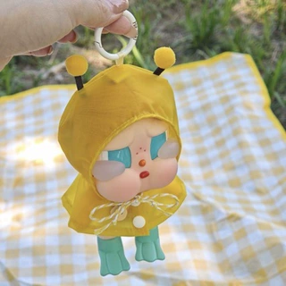 仅娃衣】适用于crybaby哭娃娃衣咕噜咕噜15cm海边度假黄色雨衣萌