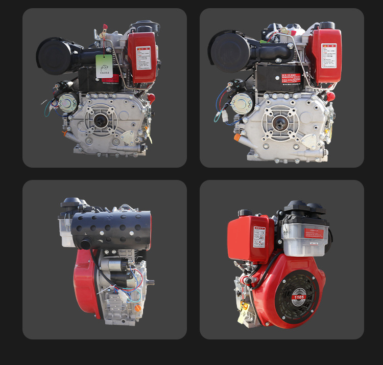 Changzhou Diesel Engine Single-Cylinder Water-Cooled 12/15/18 Horsepower Agricultural Marine Small Tractor Micro-Tiller Engine