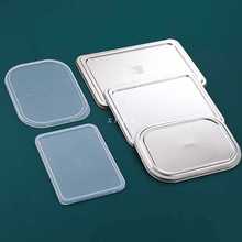 加厚不锈钢快餐盘盖子大小号304分格饭盘钢盖塑料盖餐盘盖子