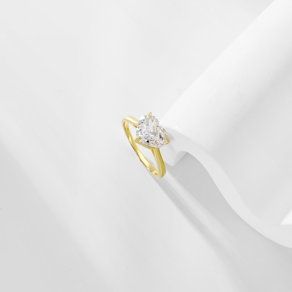 6g Weight Zircon Inlay Material Rings Classification 1 Piece Quantity Holiday, Daily Occasion 925 Sterling Silver Material Heart Shape Pattern Women's Gender Inlay Design Simple Style, Classic Style Style 925 Sterling Silver Zircon Heart Shape Rings 36