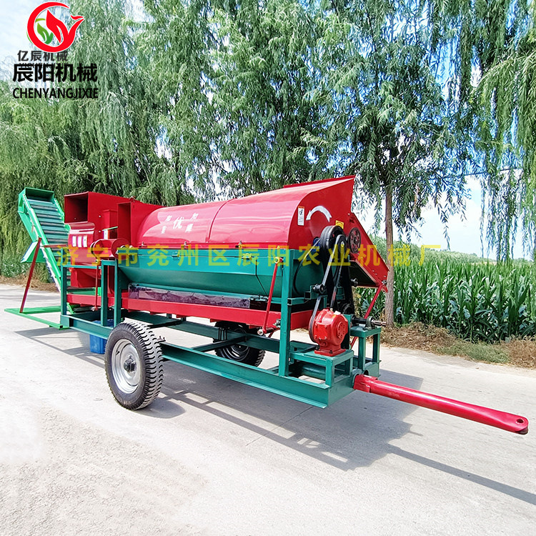 大型花生摘果机自动装车装袋款秧果分离机干湿两用摘果机直效果好