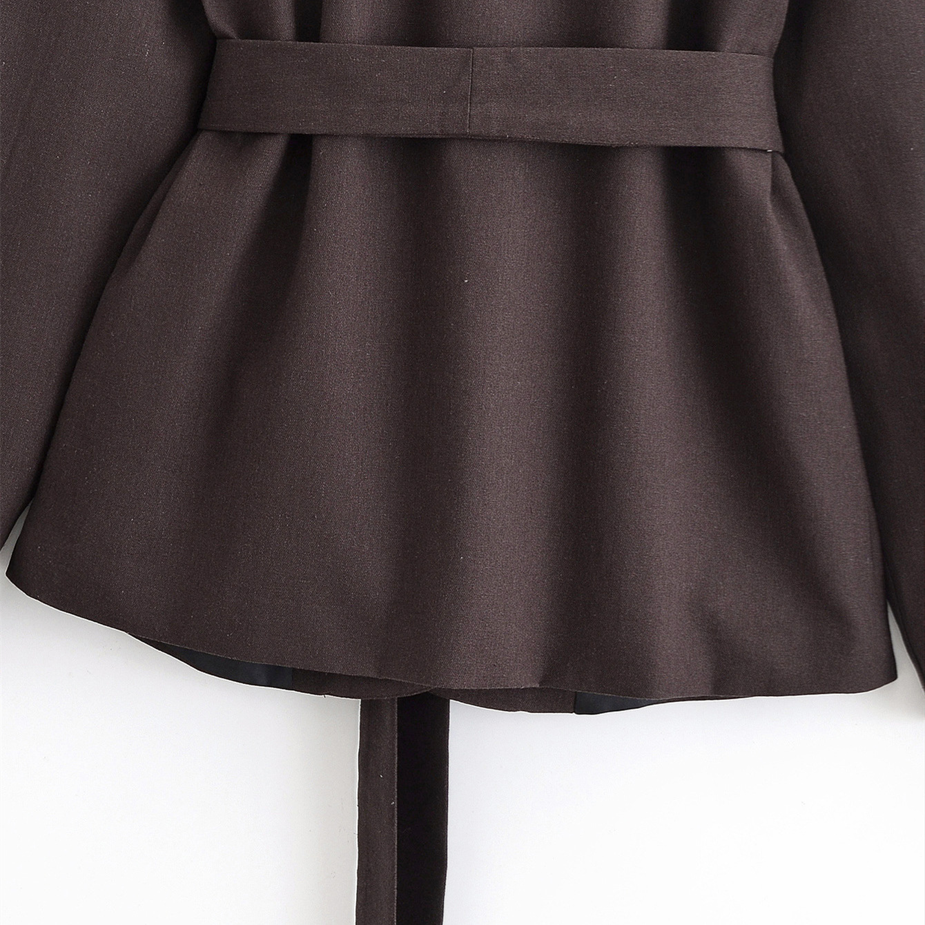 GraceChic BSK&TRAF Women's Clothing 2025 Autumn New Linen Kimono Style Suit 8426329 Scimitar Pants 7627242_voghion.com