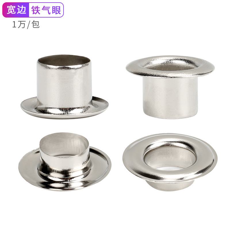 Los callos de ala ancha de pierna alta engrosados ensancharon los callos de hierro blancos de plata electrochapados hebilla de ojo de aire Ojo de gas no estándar irregular