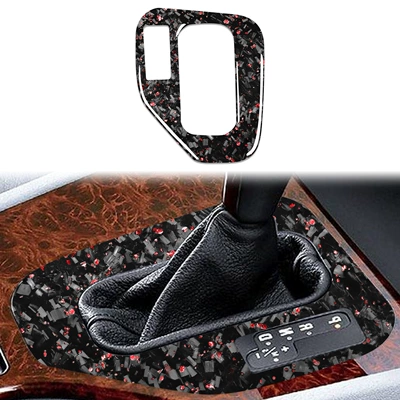 BMW 98-03 5 Seriyası E39 Döyülmüş Naxışlı Qırmızı Daxili Modifikasiya Sürət Paneli Dekorativ Stiker