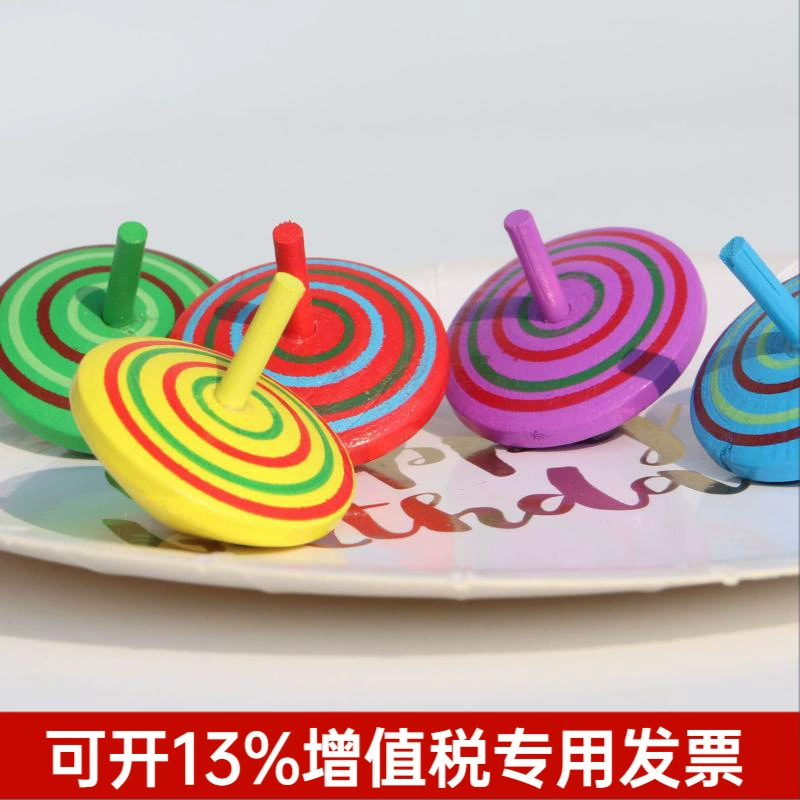 Радужный гироскоп Деревянный гироскоп Декомпрессионная игрушка Детский сад Мероприятия по открытию Рекламные подарки и подарки