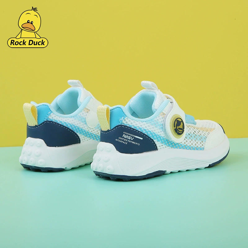 Детские сетчатые спортивные кроссовки Little Yellow Duck дышащие и не пахнут для ног 2025 летний новый тренд функциональной обуви для мальчиков и девочек