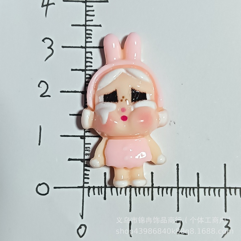 新しい光沢のある泣いている赤ちゃん漫画少女樹脂アクセサリー diy クリーム接着剤携帯電話ケース水カップ靴と衣類アクセサリー|undefined