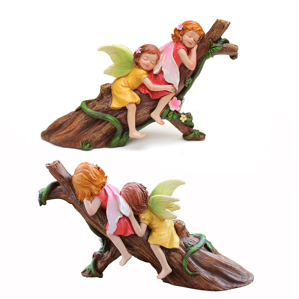 Spring new garden flower fairy resin crafts decoration angel decorations micro landscape  