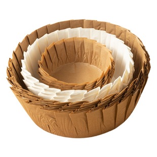 Basque oil paper 4/6/8-inch folding-free paper tray mold baking dessert oil-proof packaging cake cutting pad paper