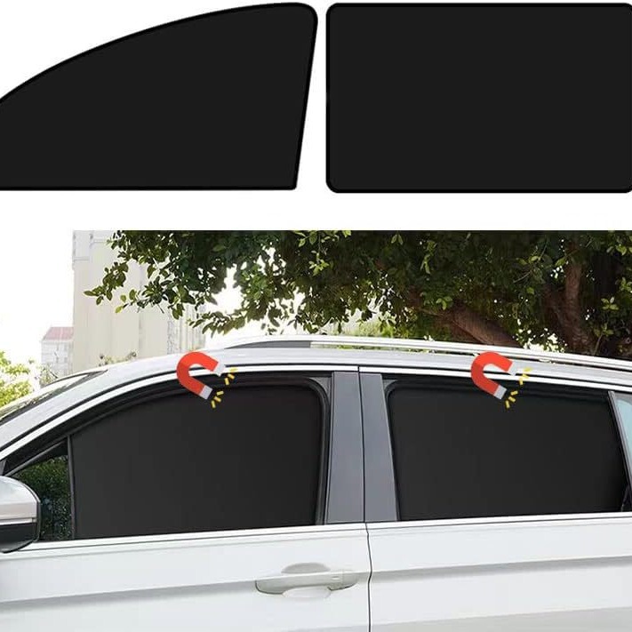 Car Window Sunshade Magnetic Privacy Side Sunshade Blackout Camping Style Curtain Accessories Sleeping Women Men Kidsren Baby