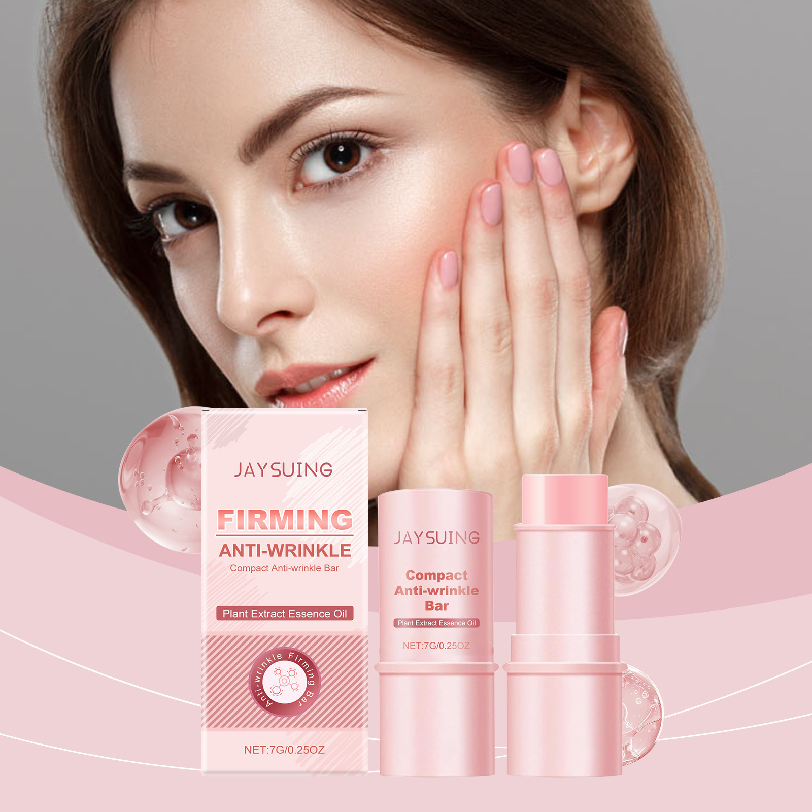 Jaysuing Facial Moisturizing Stick Moisturizing, Softening, Hydrating, Gentle Care Facial Moisturizing Stick