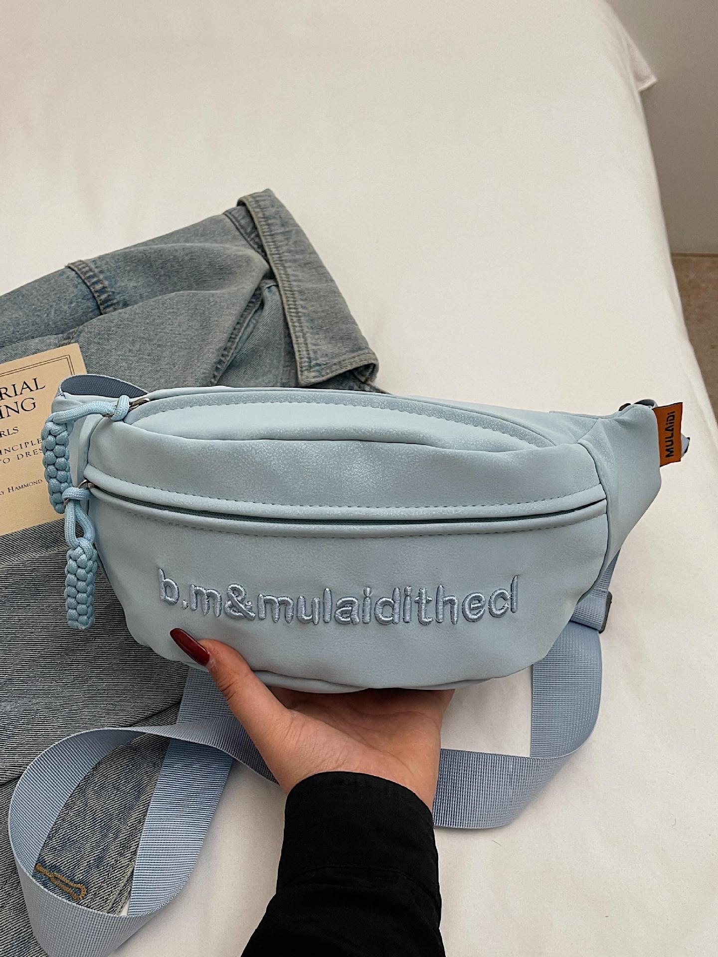 Comercio exterior Super Fire Bordado Estilo extranjero Bolsa de pecho Mujer 2025 Nuevo estilo de moda salvaje Bolsa de mensajero de hombro casual de celebridades de Internet