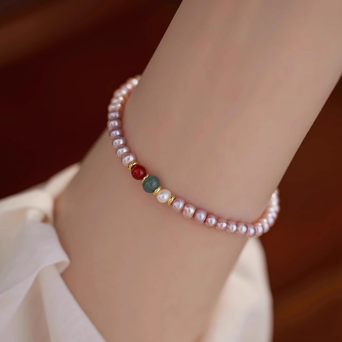 Alloy Natural Stone Freshwater Pearl Bracelets Retro Simple Style display picture 10