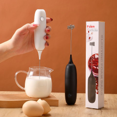 卸売り電池泡立て器家庭用小型コーヒーミキサー手持ち牛乳泡立て器無線電動ミルク泡立て器
