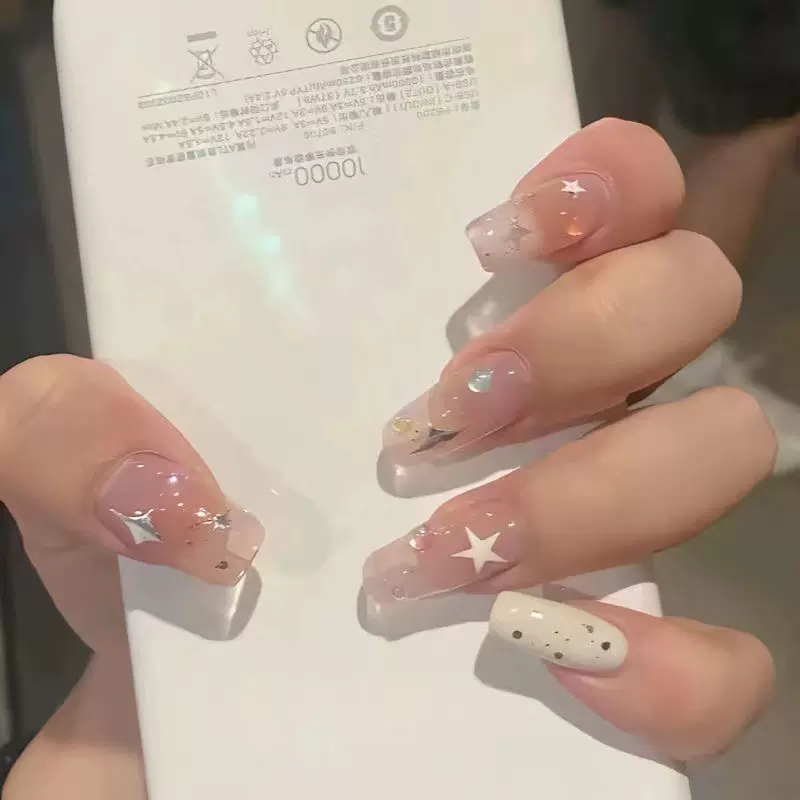 纯手工星星穿戴甲合集可爱显白Y2K新年美甲直发网红爆款指甲重复