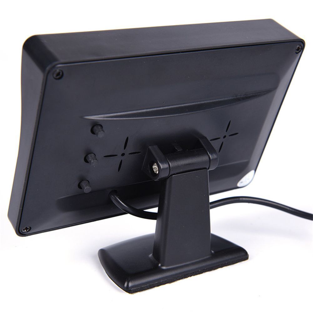 Car-mounted display 4.3inch CVBS signal AV interface split high-definition IPS display for scooter reversing camera
