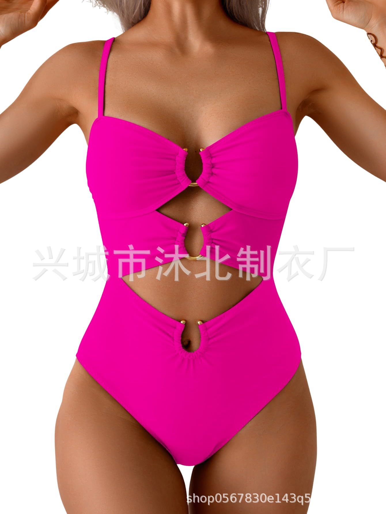 Amazon Europa y los Estados Unidos trajes de baño unidos tipo buckle bikini trajes de baño sexy trajes de baño huecos