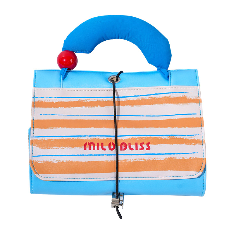 Xiaohongshu bolsa de cosméticos explosiva bolsa de lavado impermeable portátil de color de contraste lindo de gran capacidad bolsa de almacenamiento para productos para el cuidado de la piel femenina