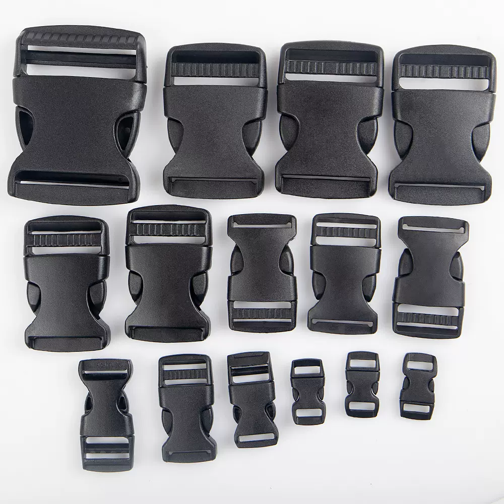 源头厂家直销塑料插扣10mm-50mm黑色塑胶卡扣书包扣背包配件快拆