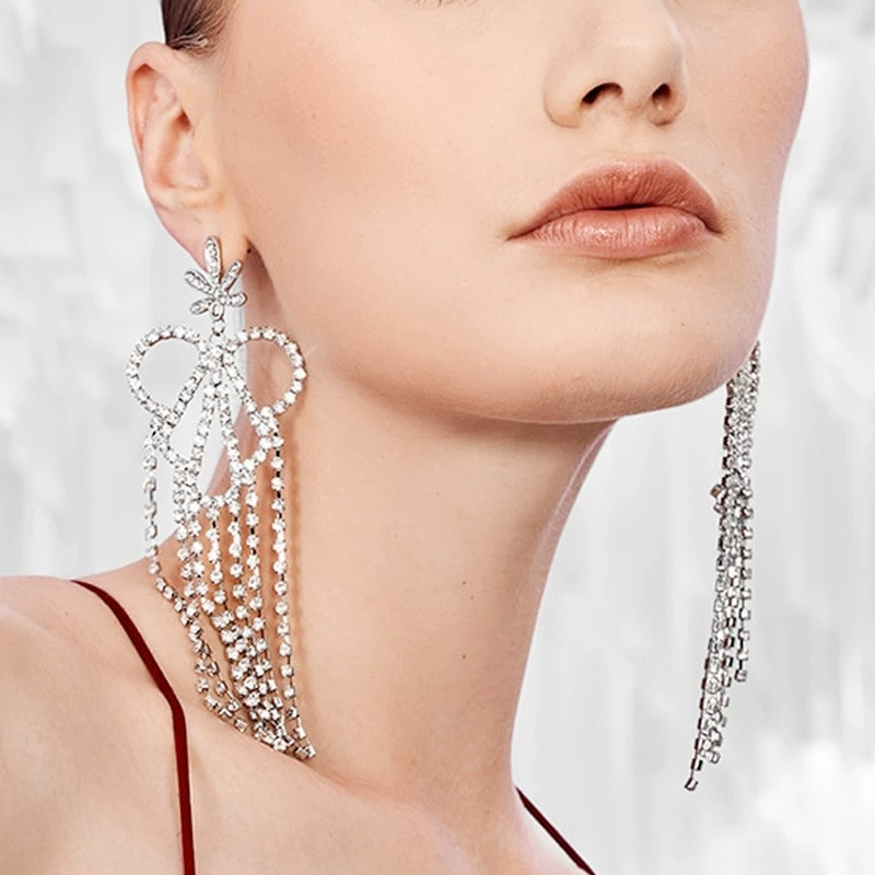 Серебряная игла, стильные милые длинные серьги, образец 925 пробы, корейский стиль, интернет-знаменитость