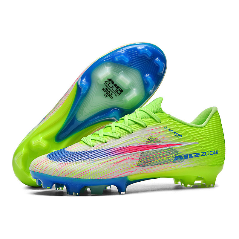 Zapatillas de Fútbol TF para Entrenamiento con Suela de Caucho y TPU Transpirables para Césped Artificial