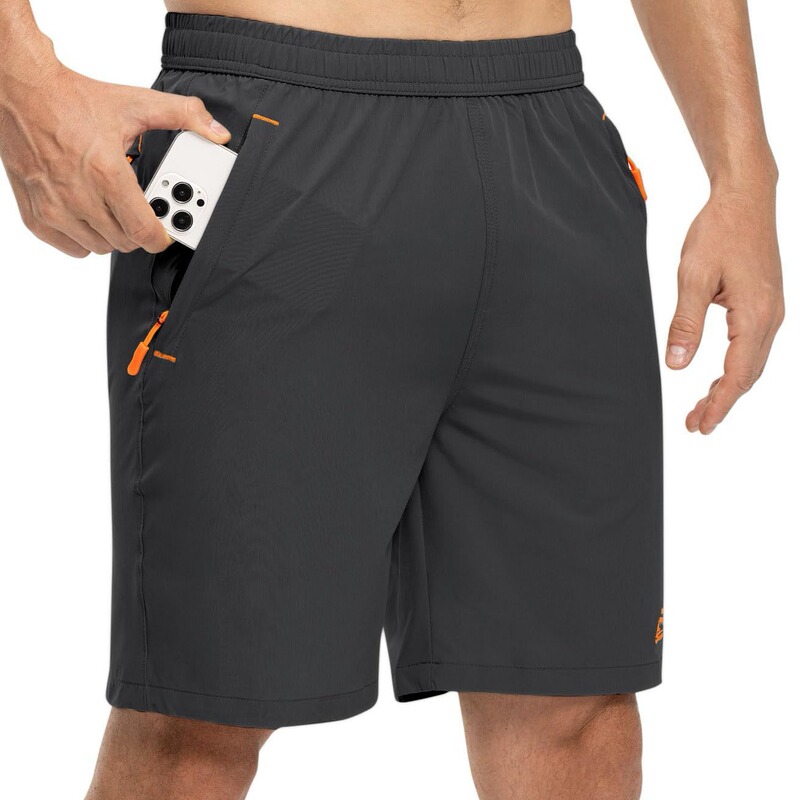 Cross-border Amazon 2024 new men's fashion multi-color solid color zipper pocket elastic waist sports shorts Cross-border Amazon 2024 new men's fashion multi-color solid color zipper pocket elastic waist sports shorts