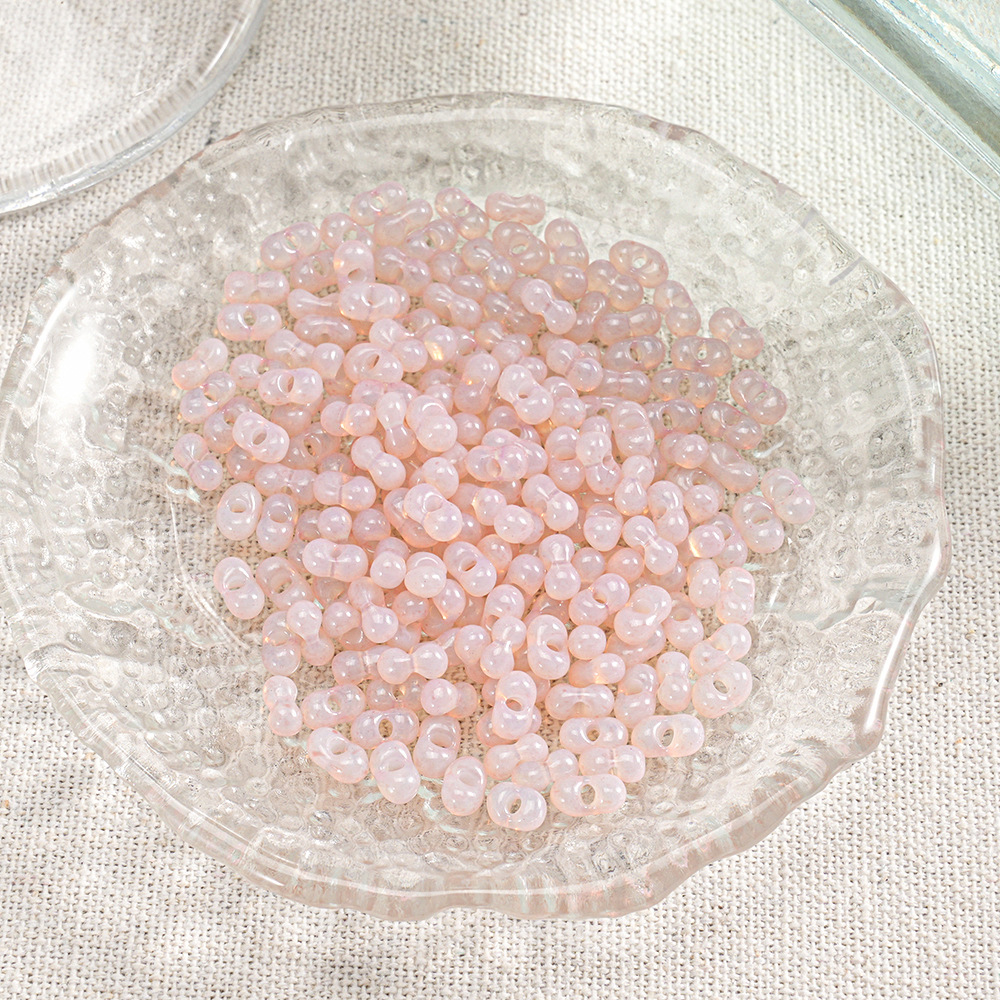 【400 piezas 2 botellas】Cuentas Xiaozi, cuentas sueltas, cuentas para pulseras, material para cuentas, cuentas espaciadoras de 3 mm, accesorios para cadena de teléfono DIY