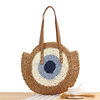 Straw beach bag one shoulder