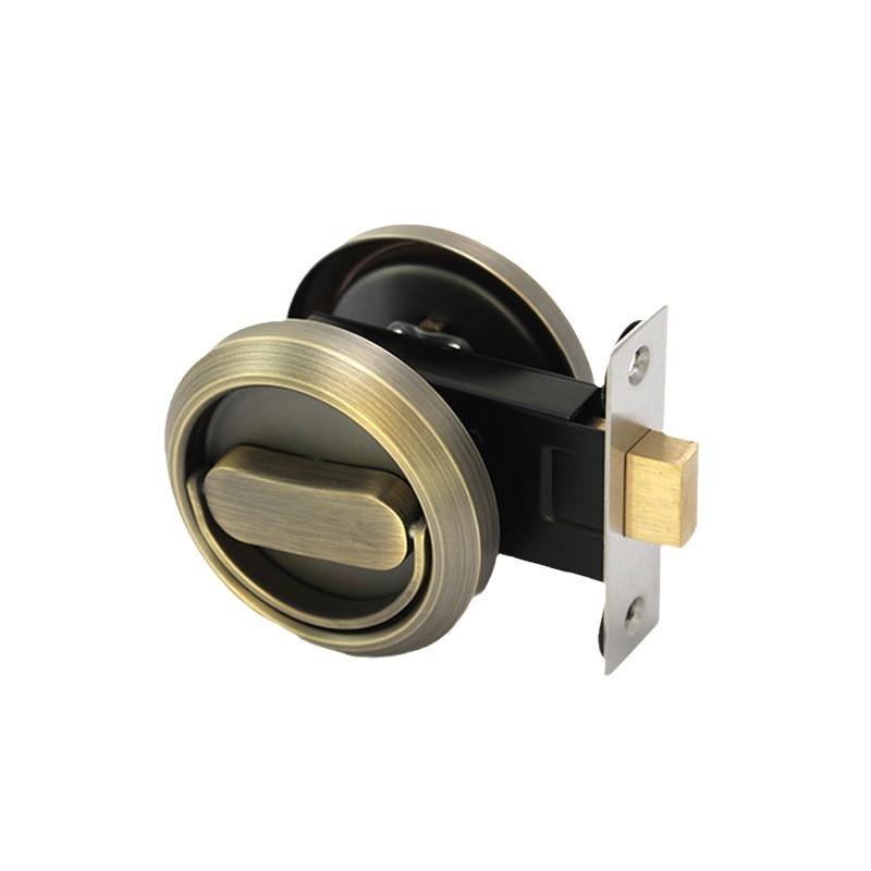 Actualización con llave de acero inoxidable cerradura de anillo de tracción multicolor opcional de doble cara cerradura de puerta invisible cerradura interior oculta