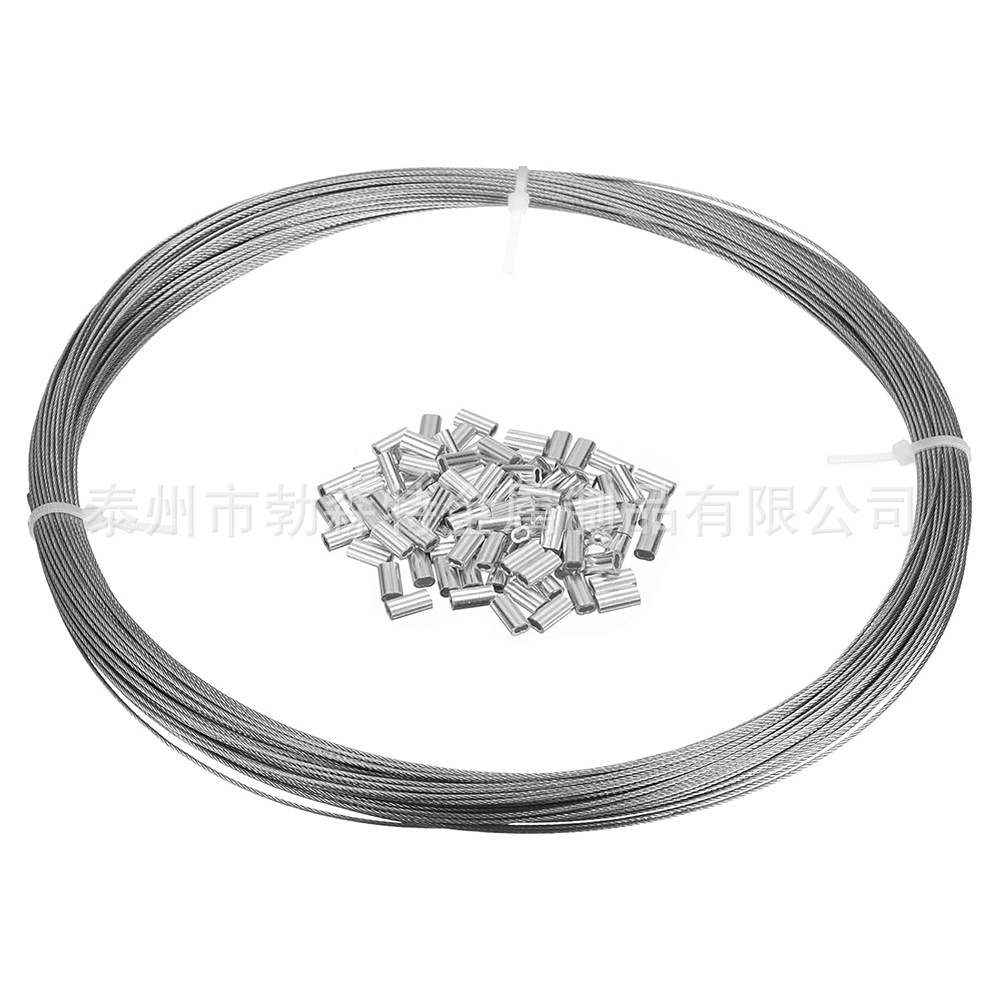 不锈钢304钢丝绳细软 整卷吊装悬挂植物攀爬用绳子晾衣架围栏绳子