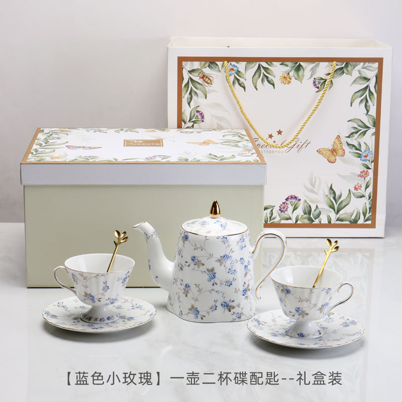 Tazas de café al por mayor transfronterizas y platos, tazas de café de cerámica de alta calidad retrógrada, tazas de menú de la tarde exquisitas británicas