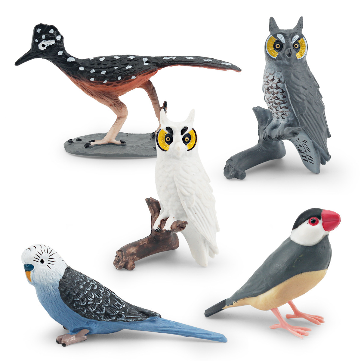 Amazon simulación pájaro modelo animal Thunderbird color Snipe búho Urraca pájaro loro adornos estáticos