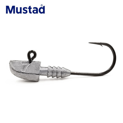 Mustad慕斯达CNJH03战斧铅头钩海鲈钩防滑软饵路亚钩锋利海钓鱼钩