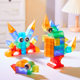 Tig Toys Colorful Magnetic Building Blocks Educational Children's Magnet Matching Geometric Shape Cognitive Educational Magnetic Toys