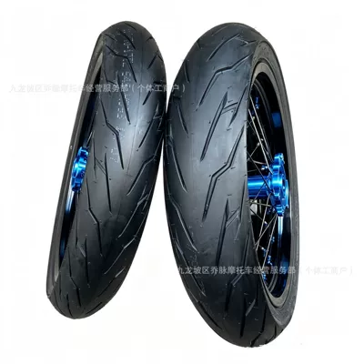 rim assembly wheel set, Motorcycle wheel hub - blue-wheel-hub-blue-cap