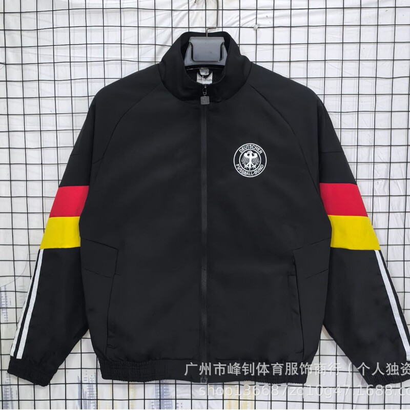 Retro Football Jacket Windbreaker Brazil Germany Netherlands Argentina France Windproof Waterproof Jacket