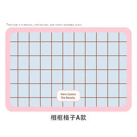 奶油风格子纯色硅藻泥吸水防滑洗手台防滑垫浴室脚垫入户门口地垫