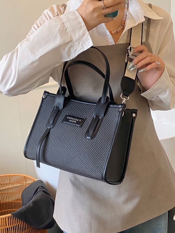 Bolsos de gran capacidad para mujer 2025 nueva tendencia de moda bolso portátil portátil bolso de mensajero de un solo hombro casual simple