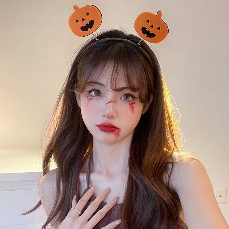 Halloween transfronterizo anillo de cabello personalidad extraña calabaza de alto nivel accesorios accesorios de vestir joyas especiales de cabello