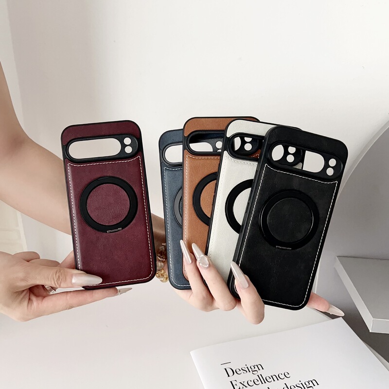Glossy Car Wax Oil Leather Suitable for Google 10/10Pro Mobile Phone Case Pixel9A Wear-Resistant and Waterproof Metal Bracket Glossy Car Wax Oil Leather Suitable for Google 10/10Pro Mobile Phone Case Pixel9A Wear-Resistant and Waterproof Metal Bracket