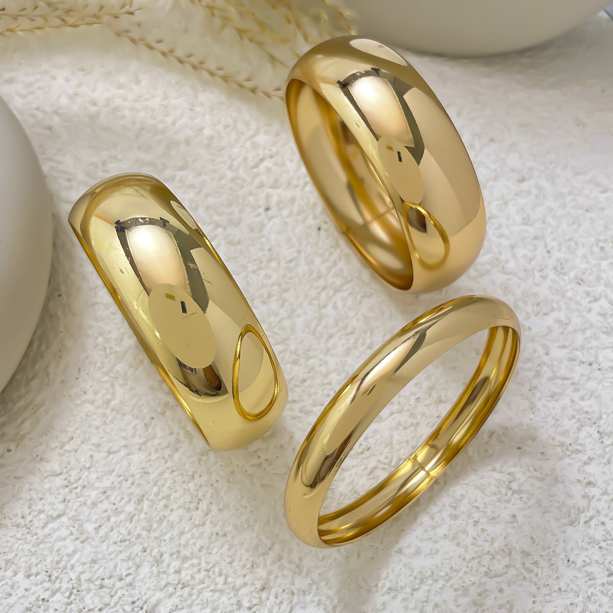 117g Weight Without pendants Pendant Material Bangle Classification Iron Chain Material 1 Set Quantity Holiday, Daily Occasion Iron Material Geometric Pattern Women's Gender Plating Design Retro, Simple Style Style Retro Simple Style Geometric Iron Wholesale Bangle 6