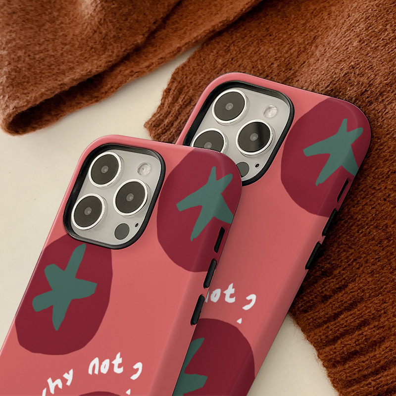 50g Weight iPhone Applicable Brands Phone Cases Classification Feilin Material Tomato Pattern Cute, Modern Style Style Feilin Tomato Cute Modern Style Phone Cases Phone Accessories 1