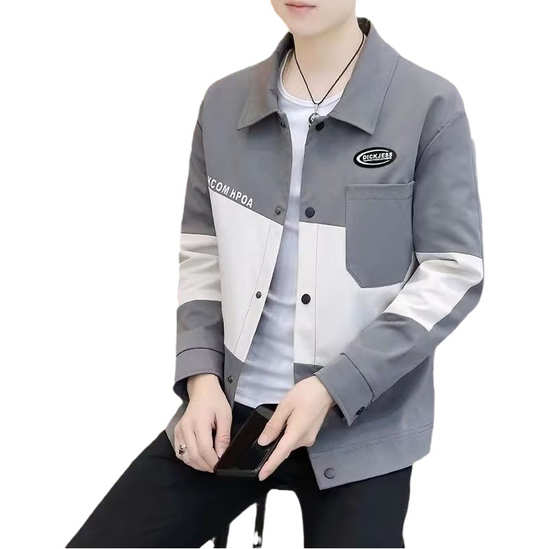 Pu Shuai capa de los hombres 2023 nueva primavera y otoño moda marca Workwear chaqueta soporte superior distribución entrega