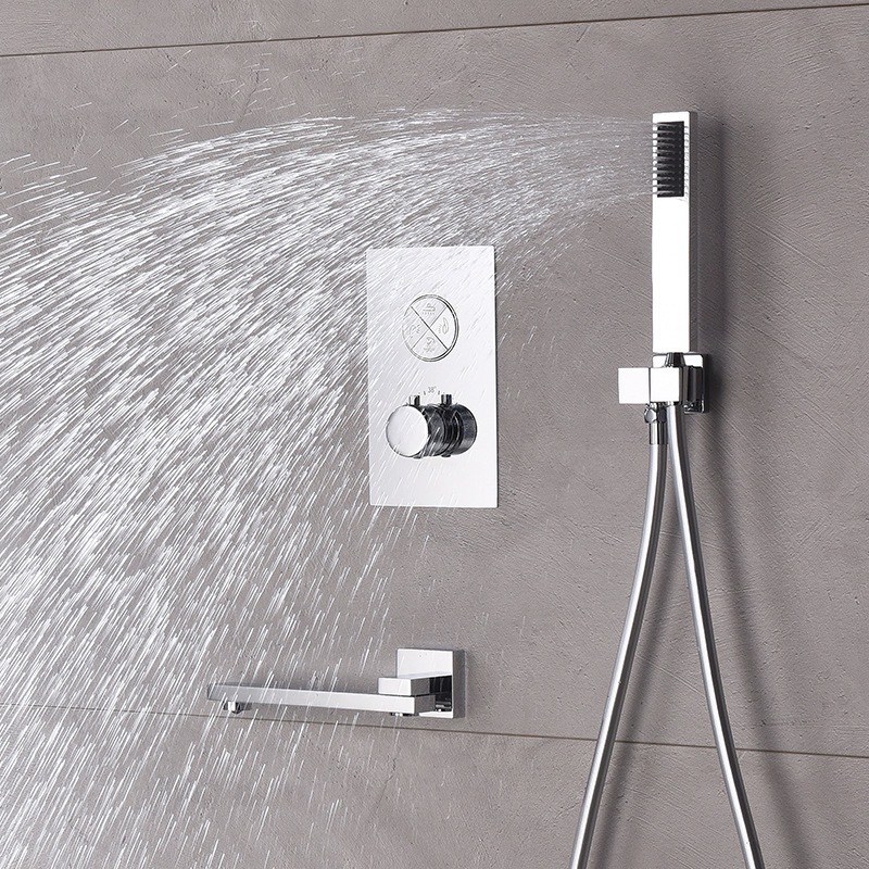 Household concealed multi-functional ceiling shower, concealed hotel project, constant temperature adjustable shower, concealed shower head set undefined