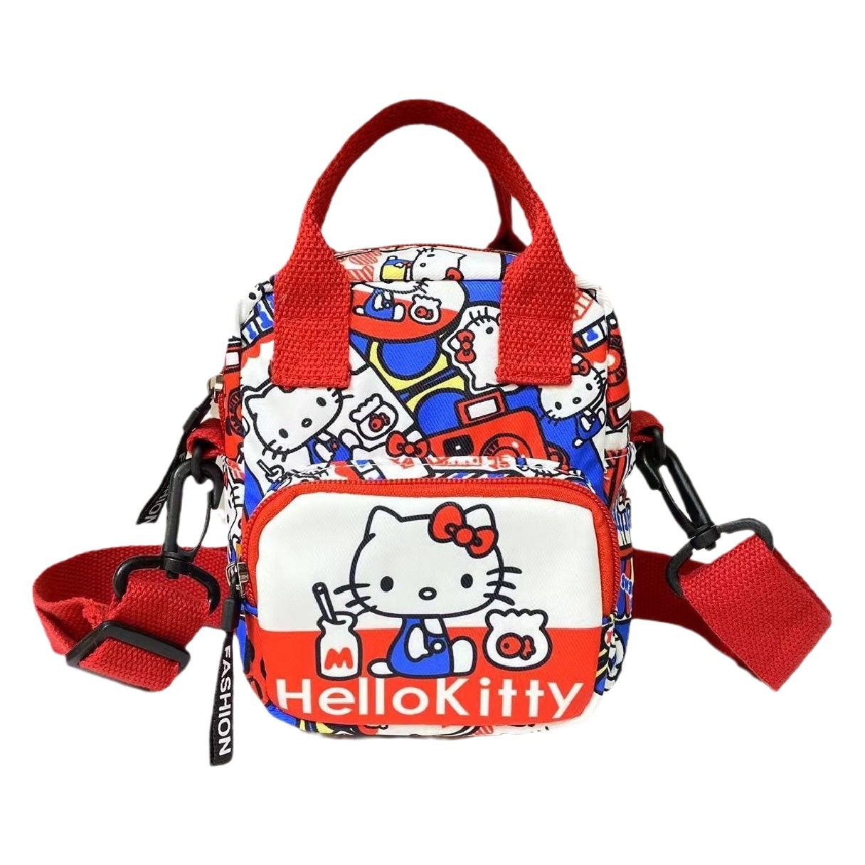 Hot-Selling Kt Coolomi Stitch Thick Canvas Crossbody Bag Shoulder Bag Chest Bag for Casual Travel and Outings