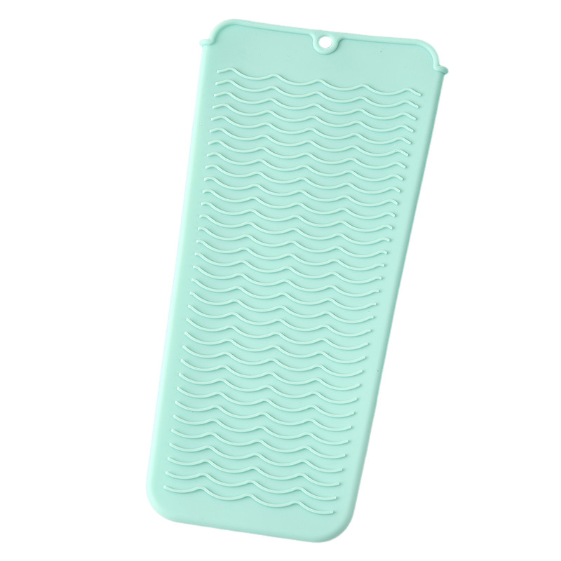 Rizador de pelo plancha de pelo perm stick almohadilla de aislamiento de silicona gran rollo perm almacenamiento antideslizante almohadilla de silicona